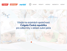 Tablet Screenshot of colgate-profesional.cz